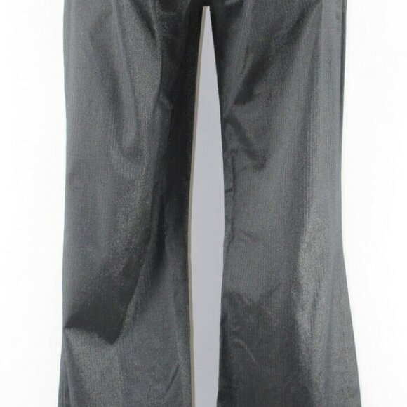 V Christina 10 x 32" Black Gold Shimmer Cotton Nylon Viscose Spandex Pant - Picture 4 of 8